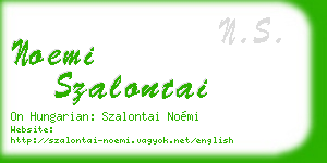 noemi szalontai business card